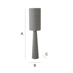 ValueLights Bertie Leopard Print Full Fabric Midi Floor Lamp in Tan - thumbnail 8