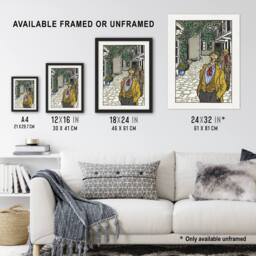 Artery8 Naturally Gifted Singer Musician Moriz Jung Framed Wall Art Print - Size: A4 - thumbnail 3
