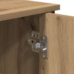 Berkfield Home Sideboard Artisan Oak 100x35x75 cm Engineered Wood in Brown - Size: 100 x 35 x 75 cm - thumbnail 7