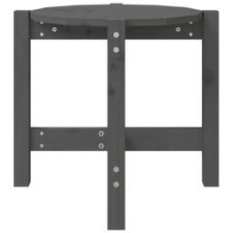 Berkfield Home Beautiful Coffee Table Grey Ã˜ 52.5x45 cm Solid Wood Pine - thumbnail 5
