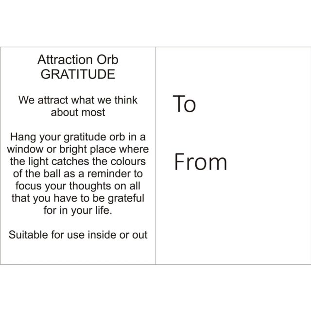 Sienna Glass Attraction Orb Gratitude in Gold - image 1