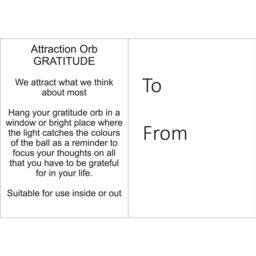 Sienna Glass Attraction Orb Gratitude in Gold - thumbnail 1