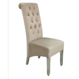 HOME LUXE INTERIOR Pair of 2 Sofia Beige ( Mink ) Lion Knocker Chairs - Size: 1 Seater - thumbnail 2