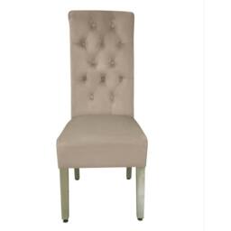 HOME LUXE INTERIOR Pair of 2 Sofia Beige ( Mink ) Lion Knocker Chairs - Size: 1 Seater - thumbnail 3