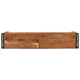 Berkfield Home Console Table 150x30x75 cm Solid Acacia Wood in Brown - Size: 150 x 30 x 75 cm - thumbnail 6