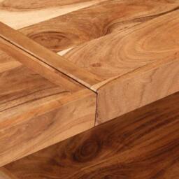 Berkfield Home Console Table 150x30x75 cm Solid Acacia Wood in Brown - Size: 150 x 30 x 75 cm - thumbnail 7