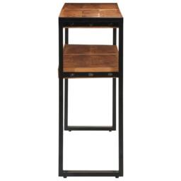 Berkfield Home Console Table 150x30x75 cm Solid Acacia Wood in Brown - Size: 150 x 30 x 75 cm - thumbnail 5