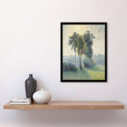 "Artery8 Sunset Landscape at Saint Charles Pissarro Framed Wall Art Print - Size: W12"" x H16""" - thumbnail 4