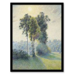 "Artery8 Sunset Landscape at Saint Charles Pissarro Framed Wall Art Print - Size: W12"" x H16""" - thumbnail 1