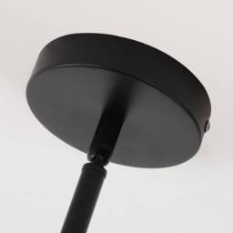 NIVOR 8 Light Sputnik Chandelier, Adjustable Black Modern Pendant Light E27 - thumbnail 8