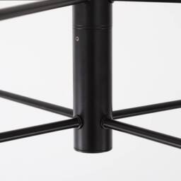 NIVOR 8 Light Sputnik Chandelier, Adjustable Black Modern Pendant Light E27 - thumbnail 9