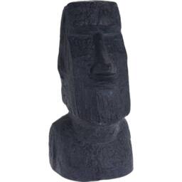 SPETLEK Garden Decor Moai Ornament 40cm Anthracite in Grey - thumbnail 1
