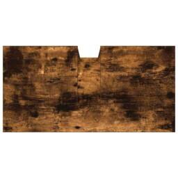 Berkfield Home Bathroom Sink Cabinet Smoked Oak 60x30x60 cm Engineered Wood in Brown - Size: 60 x 30 x 60 cm - thumbnail 9