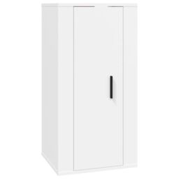 Berkfield Home 8 Piece TV Cabinet Set White Engineered Wood - thumbnail 6