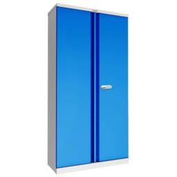 Phoenix Safe Company Steel Storage Cupboard Grey & Blue with Electronic Lock, SCL1891GBE - Size: 180 cm x 100 cm - thumbnail 2