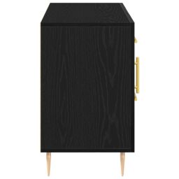 Berkfield Home Sideboard Black Oak 100x36x60 cm Engineered Wood - Size: 100 x 36 x 60 cm - thumbnail 8