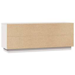 Berkfield Home TV Cabinet White 110.5x35x44 cm Solid Wood Pine - thumbnail 8