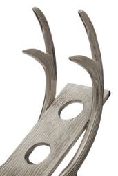 Orsina 3 Bottle Antler Wine Rack, Accent Centrepiece Wine Rack for Dining Table, Kitchem, Decorative Antler Design in Silver - thumbnail 5