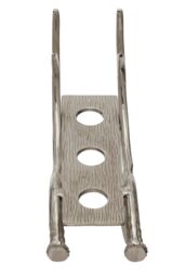 Orsina 3 Bottle Antler Wine Rack, Accent Centrepiece Wine Rack for Dining Table, Kitchem, Decorative Antler Design in Silver - thumbnail 3