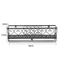 Havendro Metal Wall Mounted Wine Glass Rack Shelf Display Holder in Black - thumbnail 2