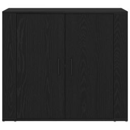 Berkfield Home Highboard Black Oak 80x33x150 cm Engineered Wood - Size: 80 x 33 x 150 cm - thumbnail 8