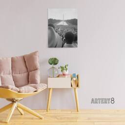 "Artery8 Leffler Civil Rights March on Washington DC Canvas Wall Art Print in Grey - Size: W18"" x H24""" - thumbnail 3