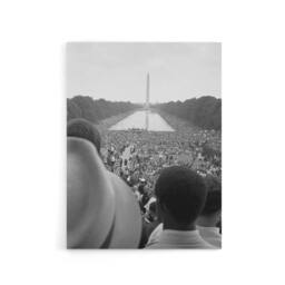 "Artery8 Leffler Civil Rights March on Washington DC Canvas Wall Art Print in Grey - Size: W18"" x H24""" - thumbnail 1