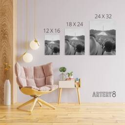 "Artery8 Leffler Civil Rights March on Washington DC Canvas Wall Art Print in Grey - Size: W18"" x H24""" - thumbnail 4