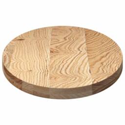 Berkfield Home Table Top 100x50x4 cm Solid Wood Oak Oval in Light Oak - Size: 100 x 50 x 4 cm - thumbnail 6