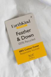 EarthKind Feather & Down 4.5 Tog Summer Duvet in White - Size: Double - thumbnail 5