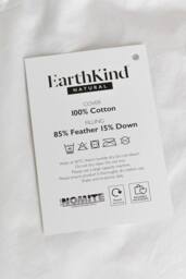 EarthKind Feather & Down 4.5 Tog Summer Duvet in White - Size: Double - thumbnail 6