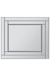 MirrorOutlet Luxford All Glass Bevelled Mirror 68 x 58 CM in Silver - Size: 1 Pack - thumbnail 5