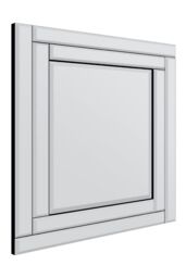 MirrorOutlet Luxford All Glass Bevelled Mirror 68 x 58 CM in Silver - Size: 1 Pack - thumbnail 4