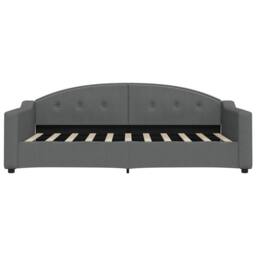 Berkfield Home Daybed with Mattress Dark Grey 90x190 cm Fabric - thumbnail 4