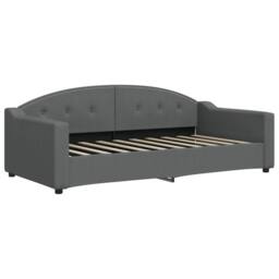 Berkfield Home Daybed with Mattress Dark Grey 90x190 cm Fabric - thumbnail 3
