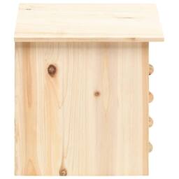 Berkfield Home Bat House Solid Firwood 30x20x38 cm in Brown - Size: 30 x 20 x 38 cm - thumbnail 3