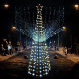Christmas Maypole Tree LED Light Pyramid Outdoor Decoration 3m - thumbnail 4