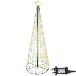 Christmas Maypole Tree LED Light Pyramid Outdoor Decoration 3m - thumbnail 1