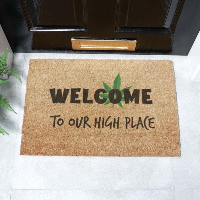 Artsy Mats Welcome To Our High Place Doormat (60 x 40cm) in Brown - Size: 40 cm x 60 cm - image 1