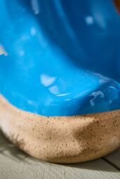 Dibor Bright Blue Boots Large Ceramic Indoor Outdoor Flower Pot Garden Planter Pot H29.5 x W24cm - thumbnail 3