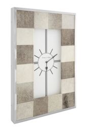 Orsina Modern Patchwork Wall Clock, Durable Stainless Steel Wall Clock - thumbnail 2