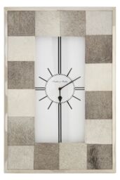 Orsina Modern Patchwork Wall Clock, Durable Stainless Steel Wall Clock - thumbnail 1