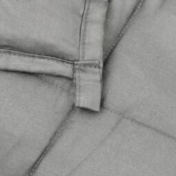 Berkfield Home Weighted Blanket Grey 220x235 cm King 11 kg Fabric - thumbnail 5