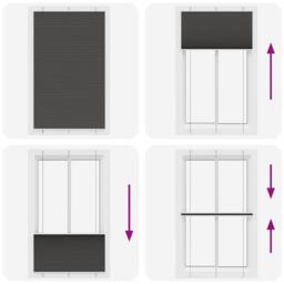 Berkfield Home Pleated Blind Black 120x200 cm Fabric Width 119.4 cm Polyester - thumbnail 7