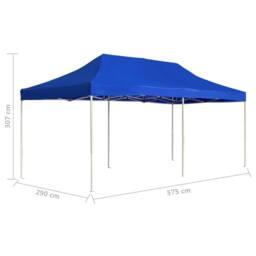 Berkfield Home Professional Folding Party Tent Aluminium 6x3 m Blue - thumbnail 8