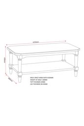 Seconique Chantilly Coffee Table in Cream - thumbnail 6