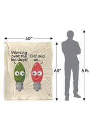 David Olenick Seasonal Employment Silky Touch Super Soft Throw Blanket 152 X 127 cm in White - thumbnail 5