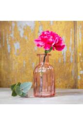 KDMD Pink Flora Bottle Glass Vase 10.5cm 10 Pack - thumbnail 4