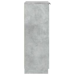 Berkfield Home Shoe Cabinet Concrete Grey 59x35x100 cm Engineered Wood - Size: 59 x 35 x 100 cm - thumbnail 5