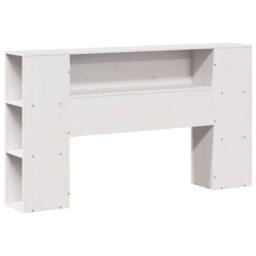 Berkfield Home Decorative Bookcase Bed without Mattress White 150x200cm Solid Wo - Size: 150x200 cm - thumbnail 7